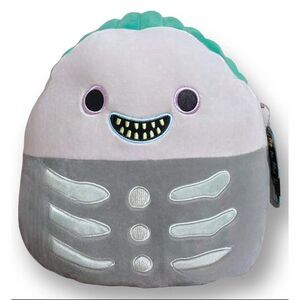 Squishmallows 10 Inch Disney Barrel Gray Plush with Green Hair - The Nightmare B
